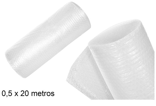 Rollo plástico burbuja 0,5x20 m.