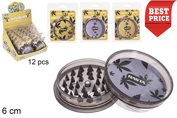 Macinino oro/argento 2 parti 6 cm