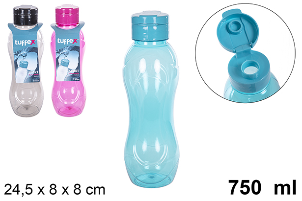 [205909] Borraccia in plastica colori assortiti 750 ml