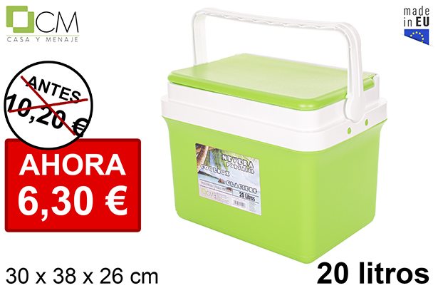 Geladeira verde 20 l.