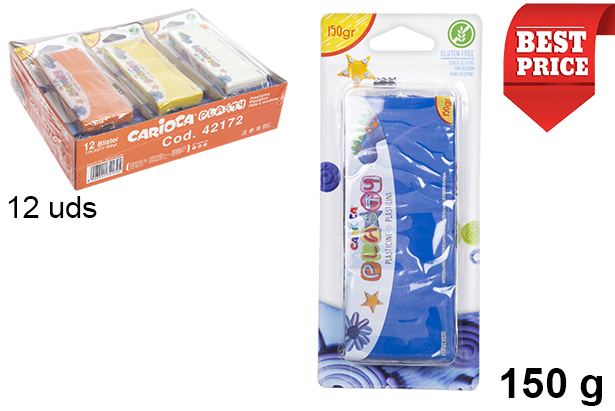 [206175] Blister pâte à modeler Carioca 150 gr.
