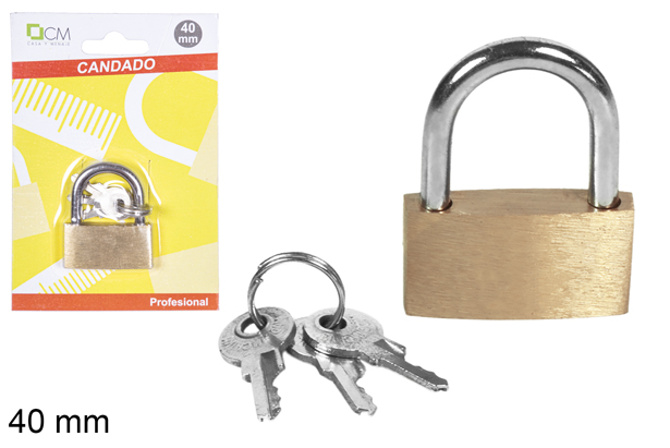 40 mm bronze security padlock