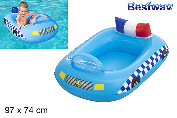 Barco infantil carro de polícia 97x74 cm