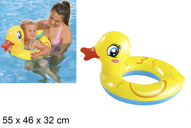 Flotador hinchable pato 51 cm