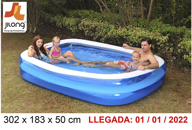 Piscina inflável retangular 305x183 cm