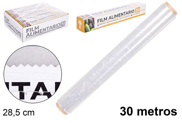 Film transparente rollo 30 m.