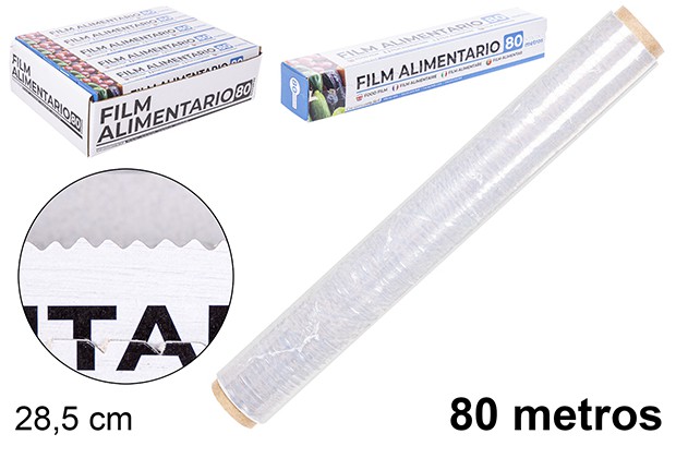 Rouleau de film transparent 80 m.