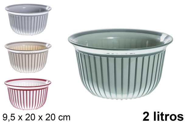 [111963] Bol en plastique Linea 2 l.