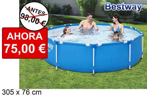 Piscina tubolare rotonda 305x76 cm