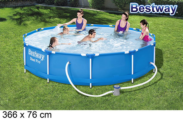 Piscina tubular redonda 366x76 cm