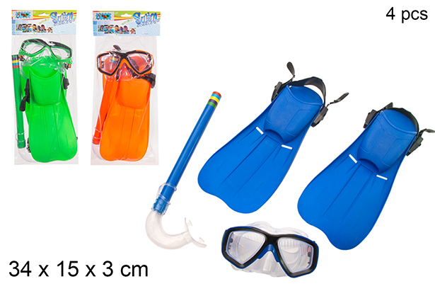 Pack 4 pezzi di immersione in borsa