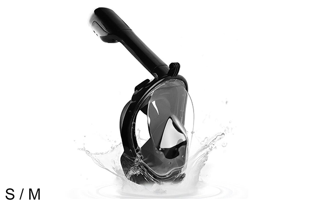 Black snorkel mask S/M