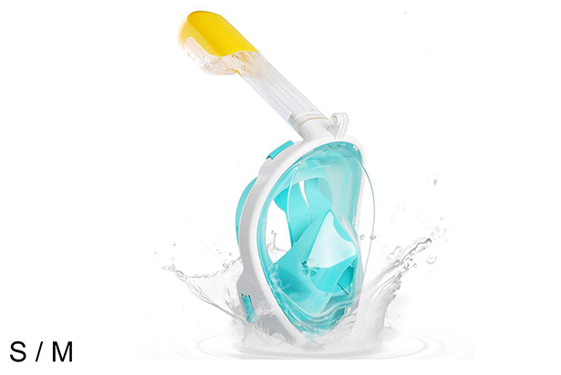 Masque tuba bleu S/M