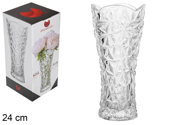 Florero cristal Noia 24 cm