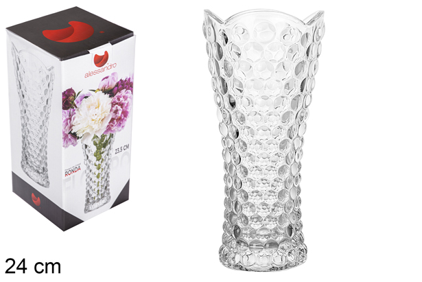 Florero cristal Ronda 24 cm