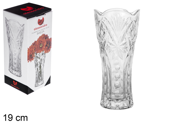 Florero cristal Baeza 19 cm