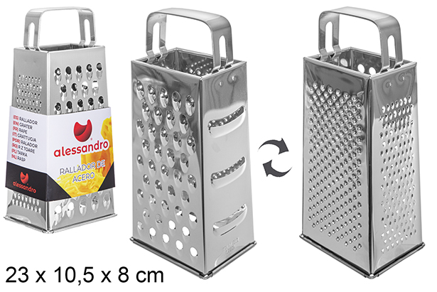 Ralador de aço de 4 lados 23 cm
