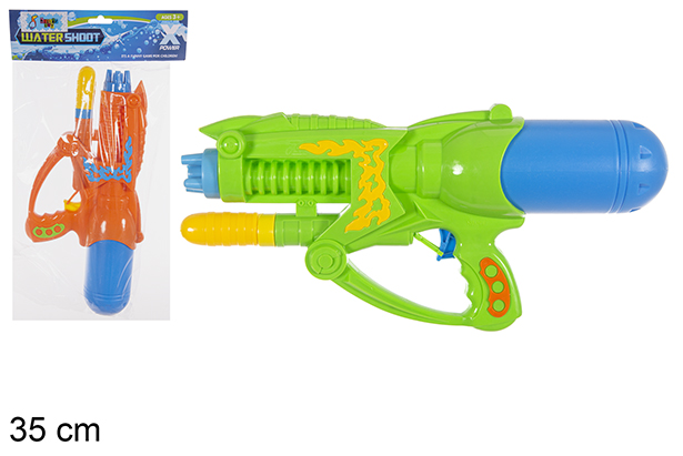 Pistola de água de cores sortidas 35 cm