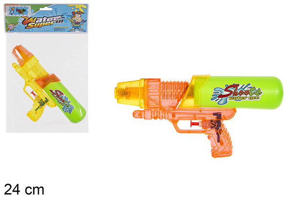 Pistola de água de cores sortidas 24 cm