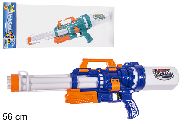 Pistola ad acqua colori assortiti 56 cm