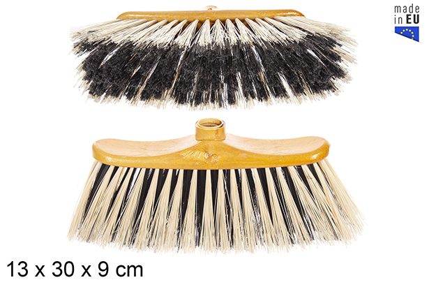 Cepillo escoba 2 colores efecto madera