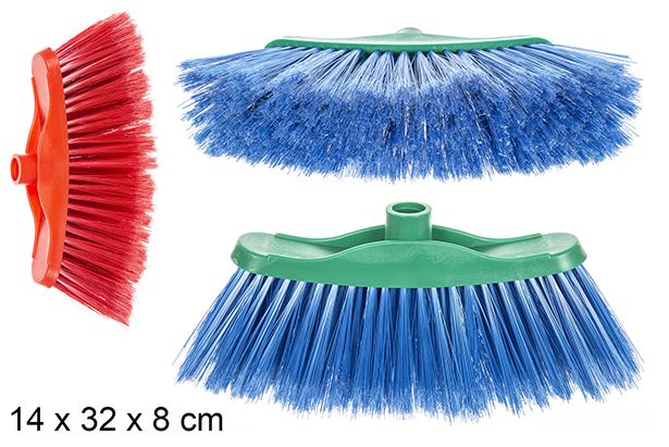 Curved broom assorted colors