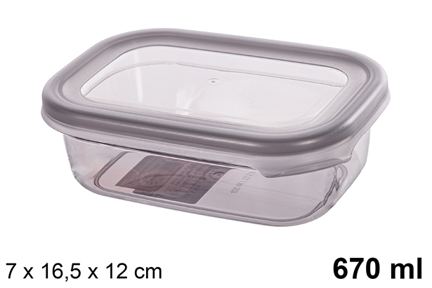 Fiambrera con tapa Peggy 670 ml