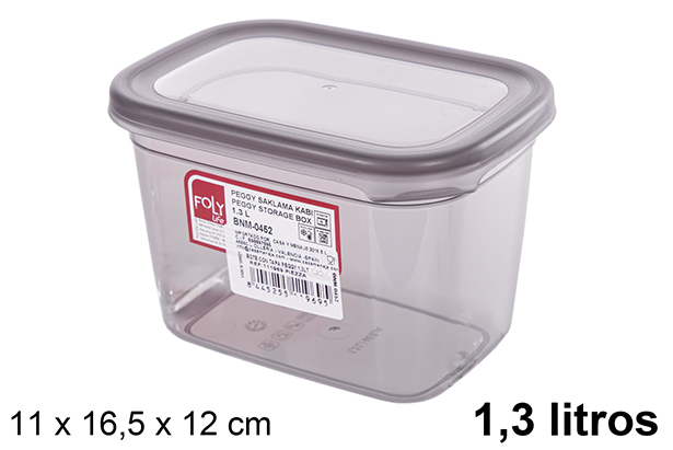 Peggy lunch box with lid 1,3 l.