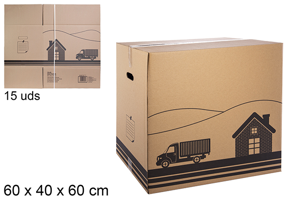 Caja cartón multiusos (económica) S-16 60x40x60 cm