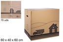 Brown multifunction cardboard box S-16 60x40x50 cm