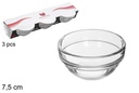 Pack 3 ciotole in vetro 7,5 cm