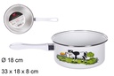 Casseroula decorata mucca con manico 18 cm 