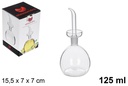 Huilier verre avec bouchon anti-goutte 125 ml 