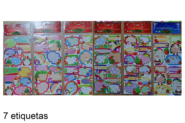 Etichette regalo di Natale assortite