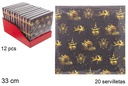 Pack 20 servilletas decorada Navidad 3 capas 33 cm