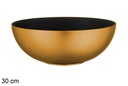 Bowl Navidad plástico reciclado oro/negro 30 cm