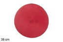Sottopentola in plastica rosso opaco 38 cm