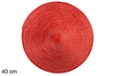Sottopentola in plastica rossa lucida 40 cm