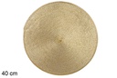 Glitter gold plastic trivet 40 cm