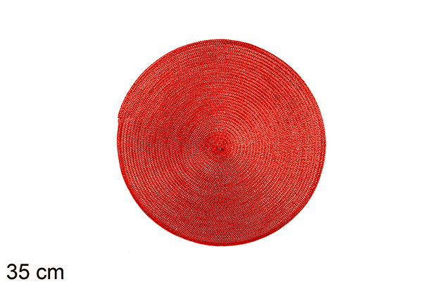 Tripé de apoio em plástico vermelho brilhante 35 cm