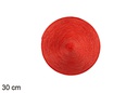 Glossy red plastic trivet 30 cm