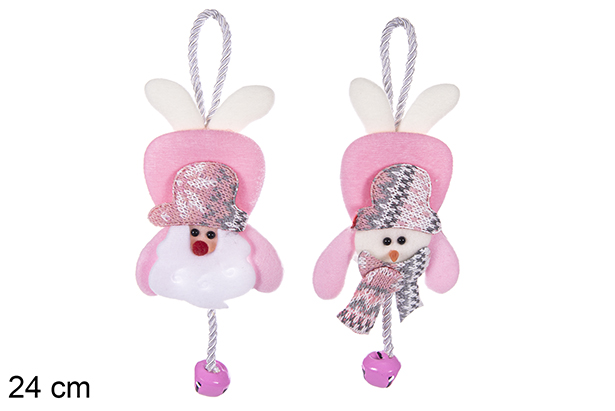 Pendentif de Noël décorer la maison avec une cloche assortis 24 cm