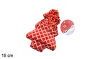 Pendentif arbre décoré de paillettes rouges 19 cm