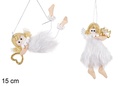 Colgante bailarina blanco Navidad 15 cm