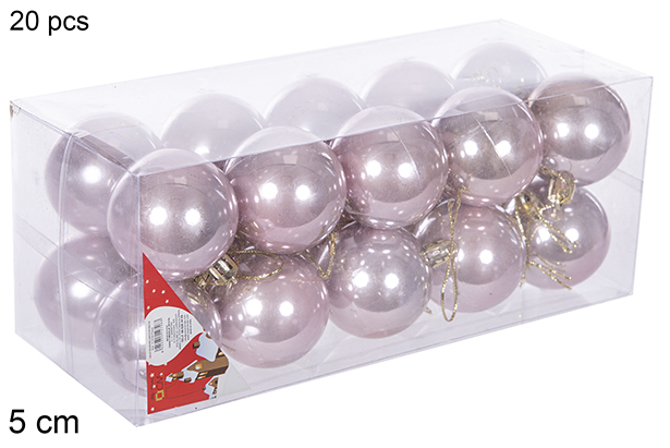 Pack 20 paline oro rosa lucide 5 cm