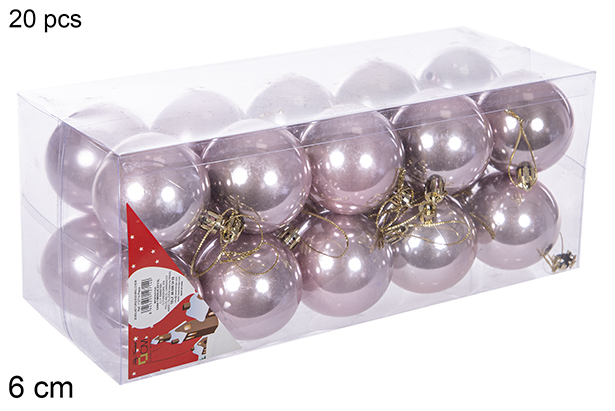 Pack 20 paline oro rosa lucide 6 cm