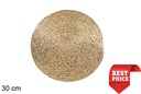 Dessous de plat en corde de papier doré 30 cm