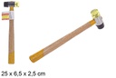 Martillo blando con mango madera 25 cm