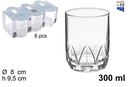 Vaso cristal whisky sitia 300 ml