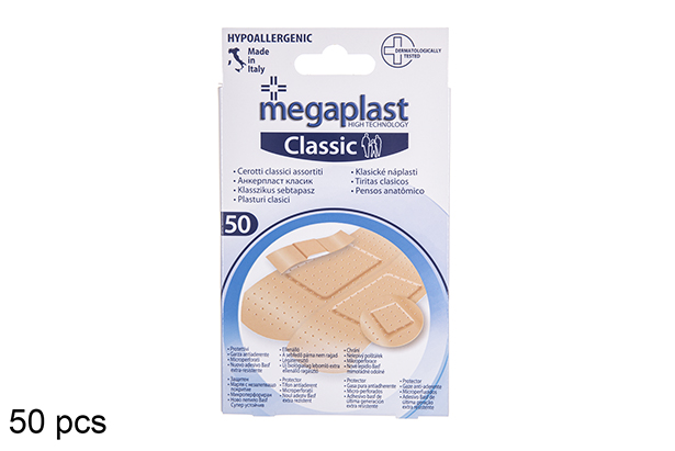 Pack 50 classic band-aids assorted size